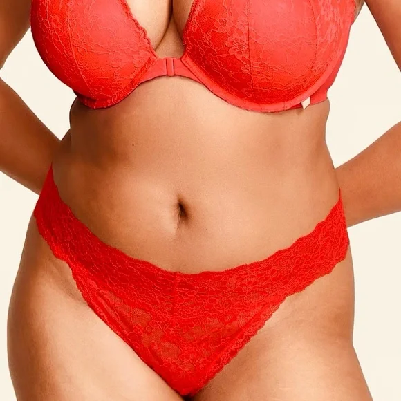 🔥Butterfly Crimson Lace Thong Victoria's Secret 2XL NWT - Picture 6 of 9